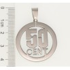 Кулон Нержавіюча сталь 50 центів фото №2 Кулон Нержавіюча сталь 50 центів фото №2