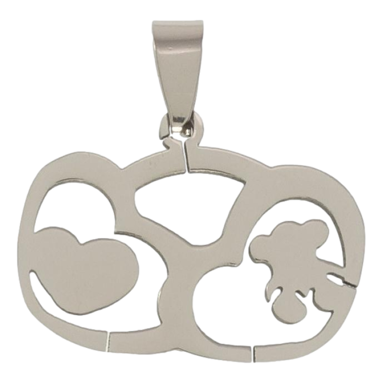 Кулон Нержавіюча сталь Сердечки фото №1 Кулон Нержавіюча сталь Сердечки фото №1