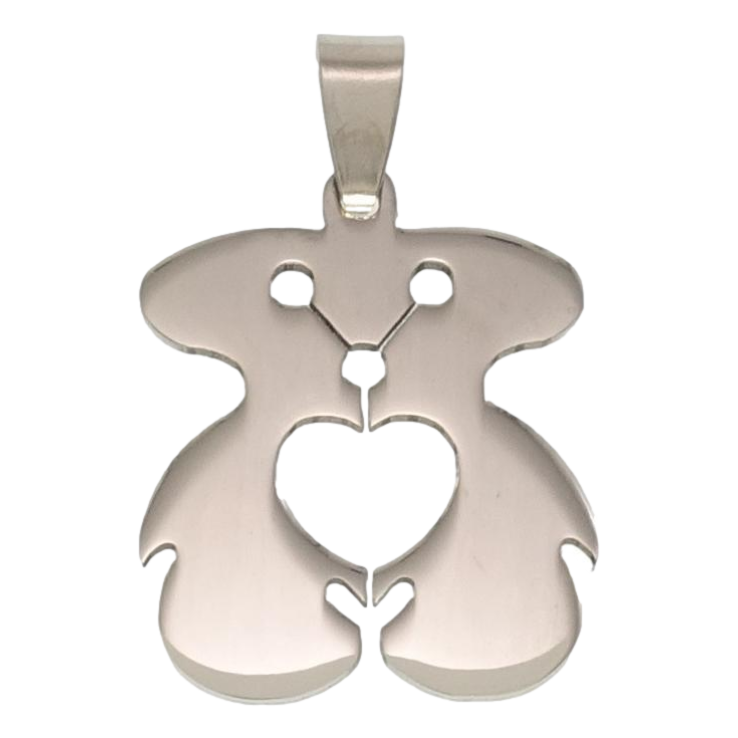 Кулон Нержавіюча сталь Абстрактний чоловічок із серцем фото №11 Кулон Нержавіюча сталь Абстрактний чоловічок із серцем фото №11