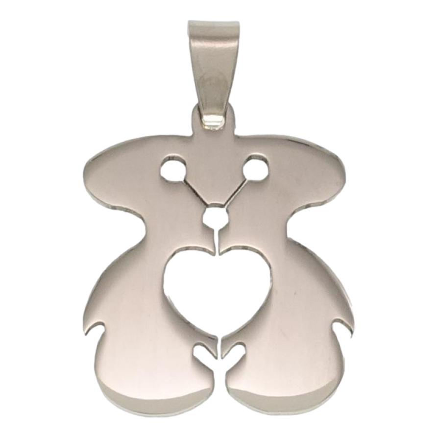 Кулон Нержавіюча сталь Абстрактний чоловічок із серцем фото №1 Кулон Нержавіюча сталь Абстрактний чоловічок із серцем фото №1