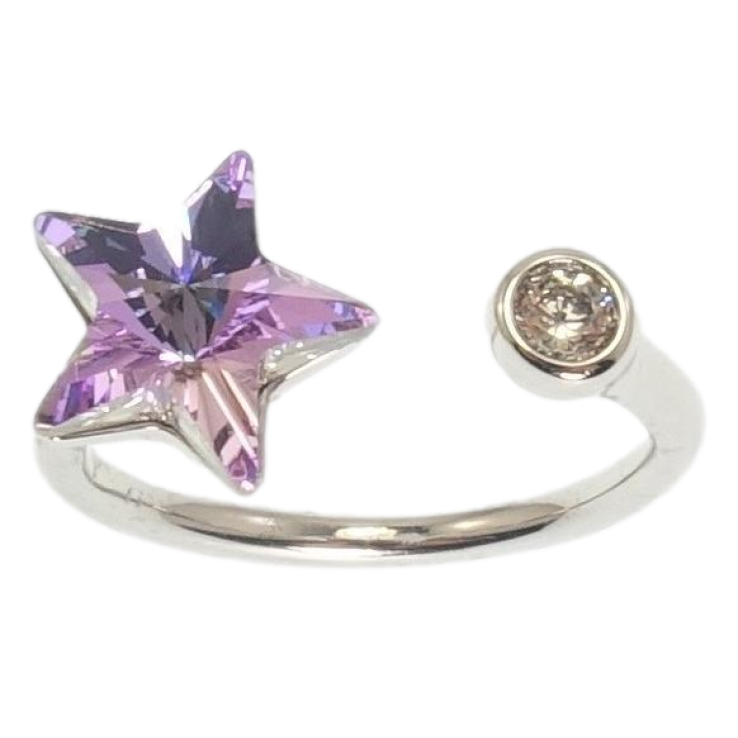 Каблучка Xuping колір Родій із кристалами Swarovski Кристальна зірочка Tanzanite фото №20 Каблучка Xuping колір Родій із кристалами Swarovski Кристальна зірочка Tanzanite фото №20