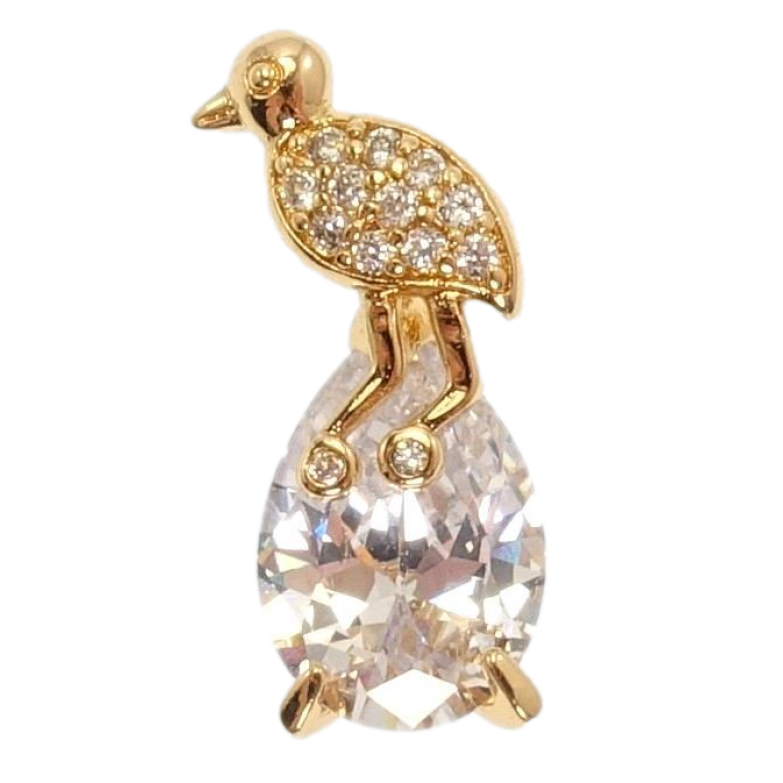 Кулон Xuping Позолота 18 К Пташеня на Кристалі фото №1