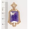 Кулон Xuping Позолота 18K Фиолетовый кристалл в декоративном обрамлении циркония фото №2