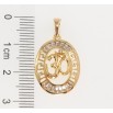 Кулон Xuping Позолота 18K Індуїстська мантра Ом з меандровим орнаментом та цирконієм фото №2 Кулон Xuping Позолота 18K Індуїстська мантра Ом з меандровим орнаментом та цирконієм фото №2