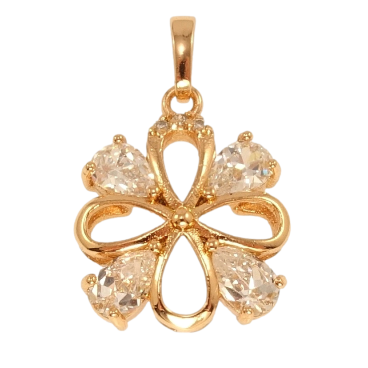 Кулон Xuping Позолота 18K Декоративный цветочек фото №17