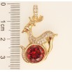 Кулон Xuping Позолота 18K Олень на красном кристалле фото №2