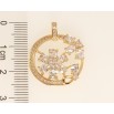 Кулон Xuping Позолота 18K Цветочный орнамент с цирконием фото №2
