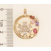 Кулон Xuping Позолота 18K Цветочный орнамент с цветным цирконием фото №2