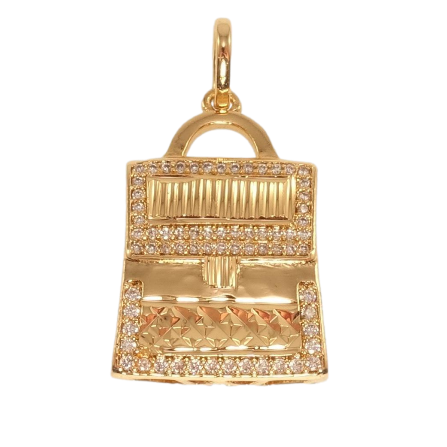 Кулон Xuping Позолота 18K Сумочка с цирконием фото №1