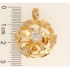 Кулон Xuping Позолота 18K Рослинний орнамент з цирконієм і лопатями, що крутяться фото №2