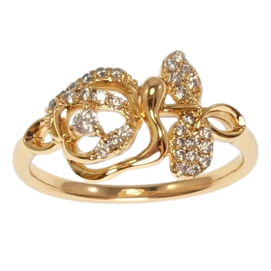 Кольцо Xuping Позолота 18K Роза фото №1