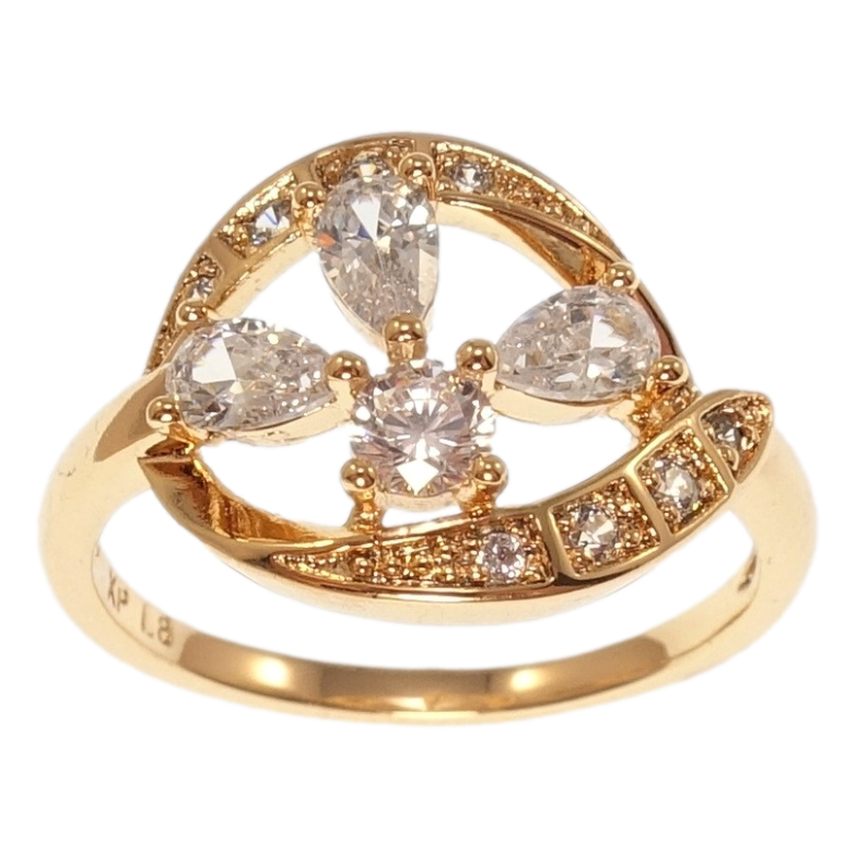 Кольцо Xuping Позолота 18K Фантазия фото №1