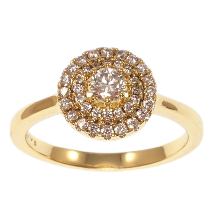 Кольцо Xuping Позолота 18K Искристость фото №20