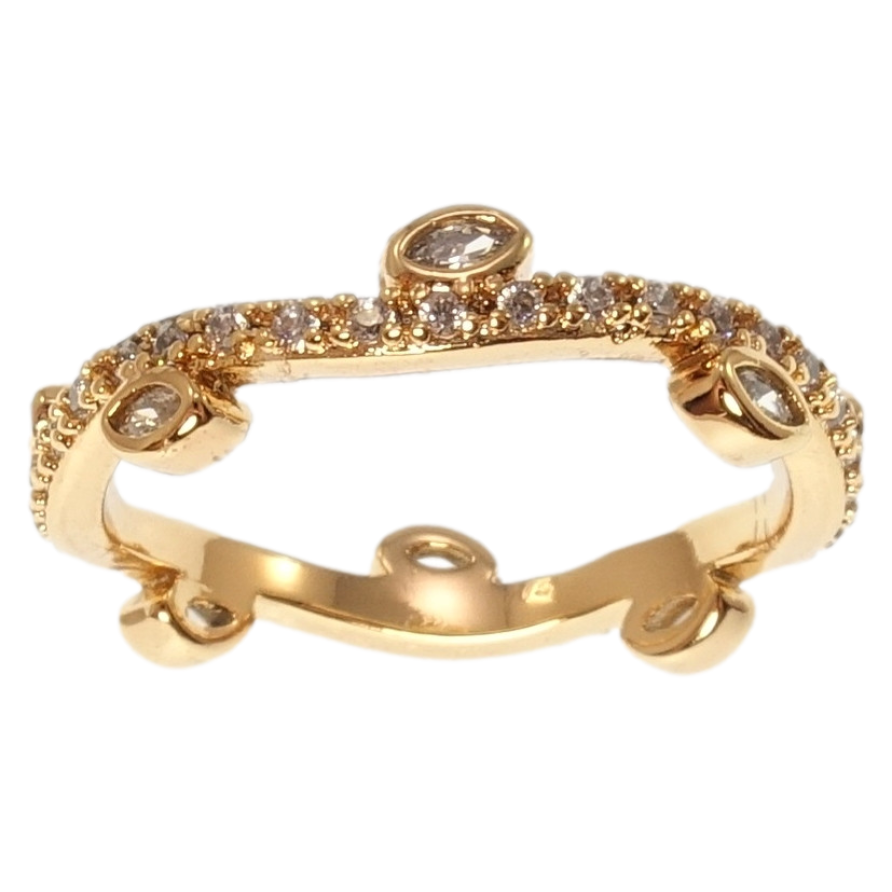 Кольцо Xuping Позолота 18K Лиана фото №1