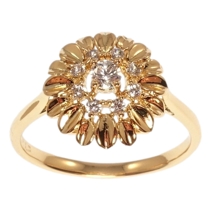 Кольцо Xuping Позолота 18K Цветок фото №19