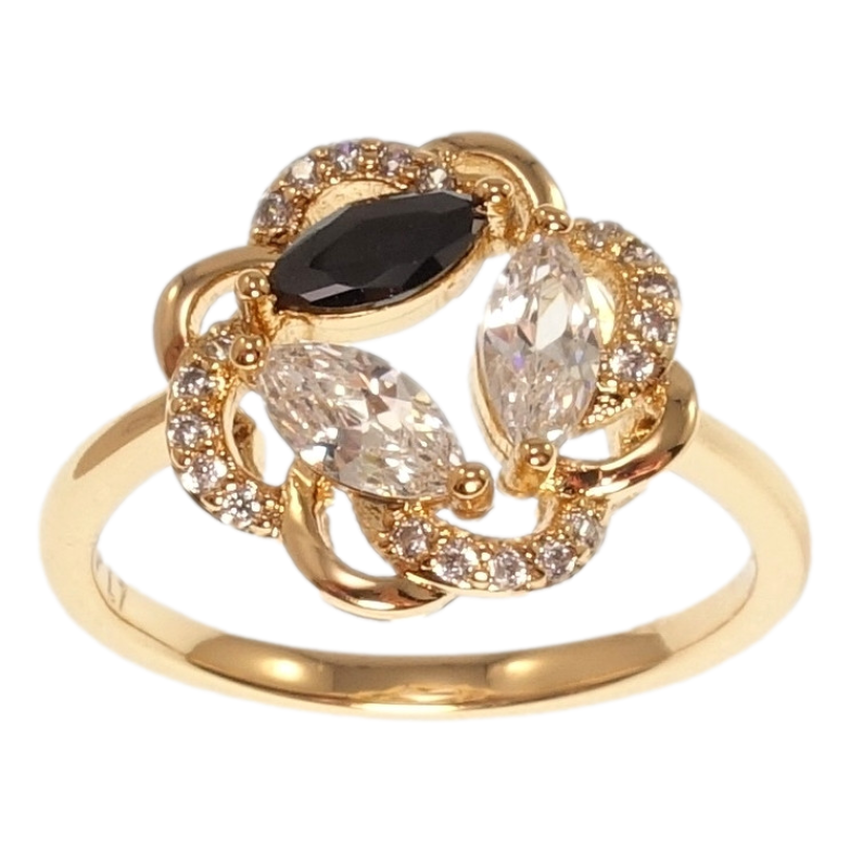 Кольцо Xuping Позолота 18K Солнечный цветок фото №1