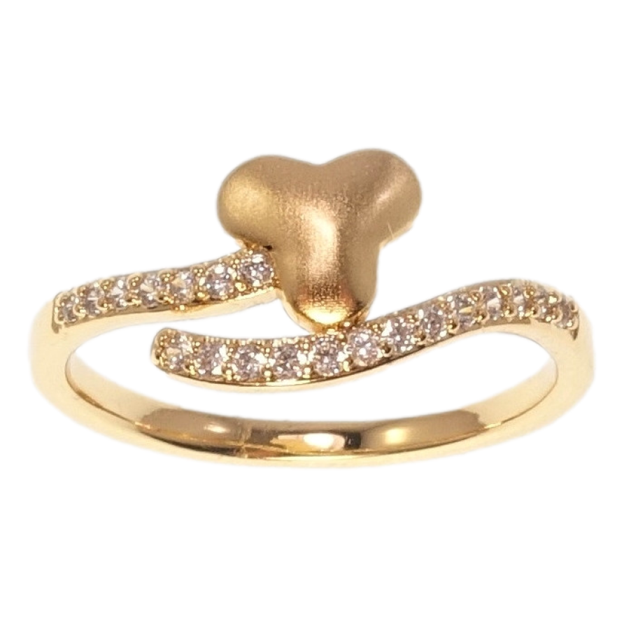 Кольцо Xuping Позолота 18K Декоративный узор с цирконием фото №1