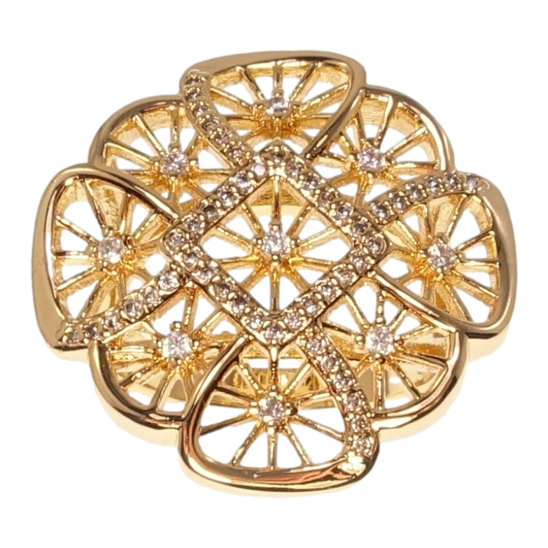 Каблучка Xuping Позолота 18K Фантазійний Візерунок фото №1