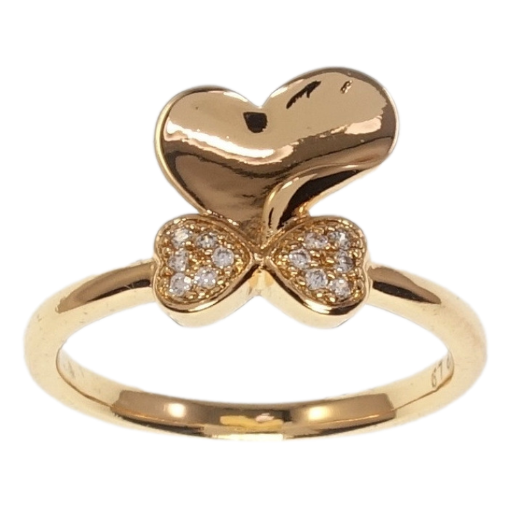 Каблучка Xuping Позолота 18K Серце з бантиком фото №23