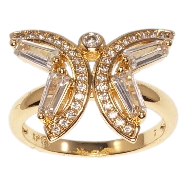 Кольцо Xuping Позолота 18K Бабочка фото №2