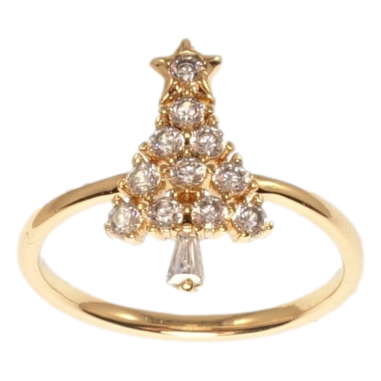 Каблучка Xuping Позолота 18K Ялинка фото №1