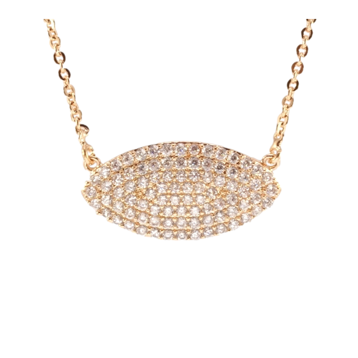 Підвіска на ланцюжку Xuping Позолота РВ Інкрустація цирконієм розмір 42,5-46см х 1мм фото №25