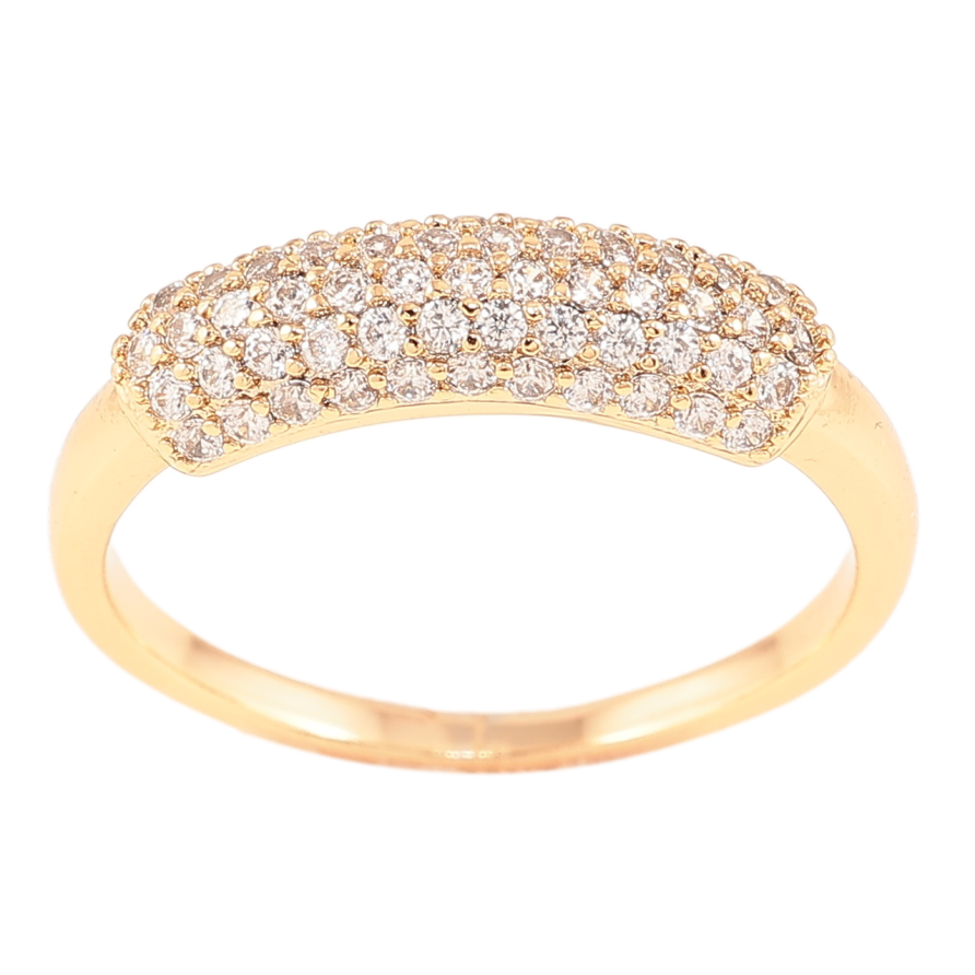 Кольцо Xuping Позолота 18K Инкрустация цирконием фото №1