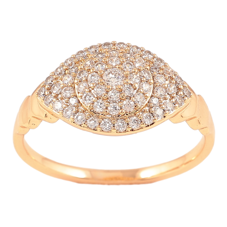 Кольцо Xuping Позолота 18K Инкрустация цирконием фото №24