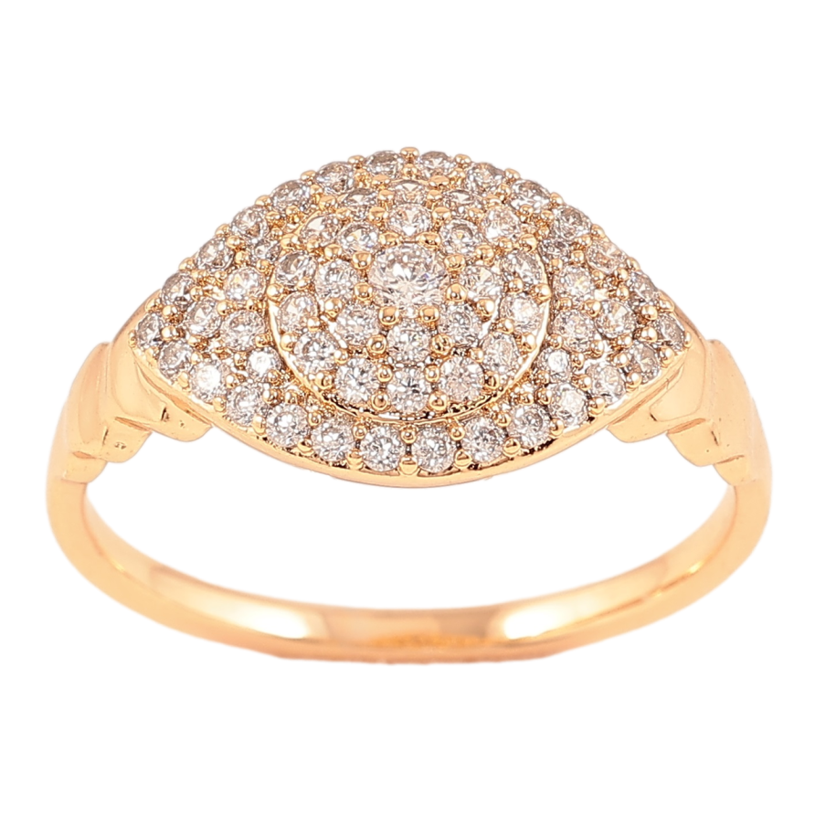 Кольцо Xuping Позолота 18K Инкрустация цирконием фото №1