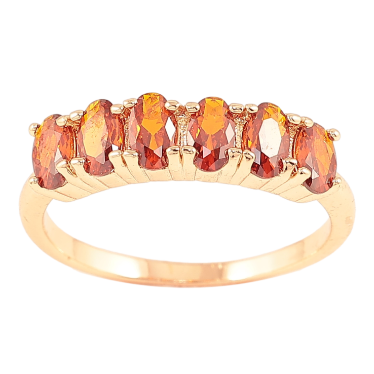 Каблучка Xuping M&L Колір 18К «Доріжка червоних кристалів» фото №10
