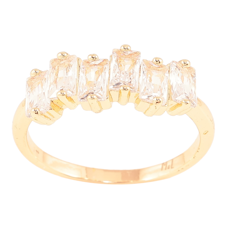 Каблучка Xuping M&L Колір 18К «Доріжка фіанітів» фото №9