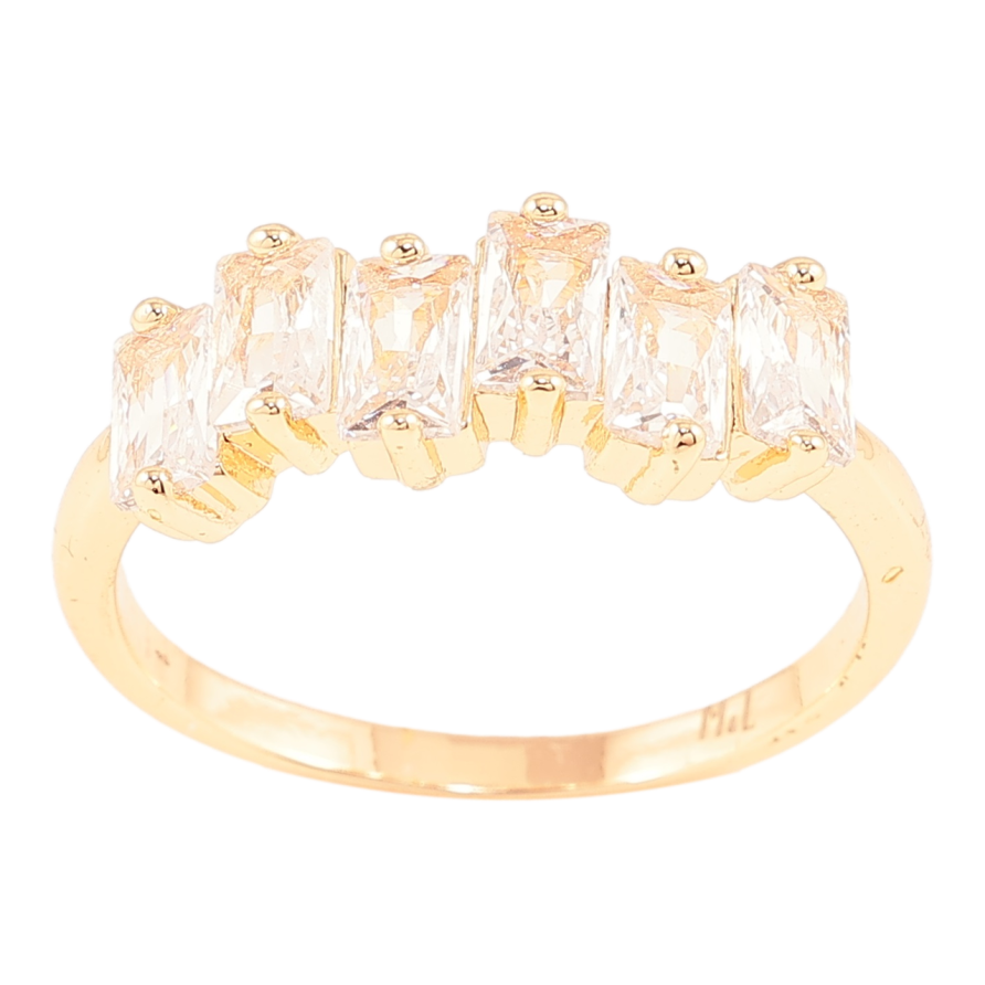 Каблучка Xuping M&L Колір 18К «Доріжка фіанітів» фото №1