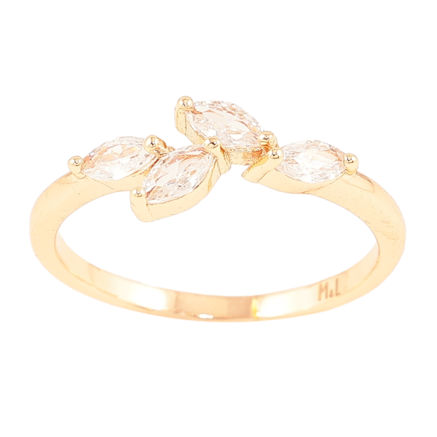 Каблучка Xuping M&L Колір 18К «Кришталева гілочка» фото №1