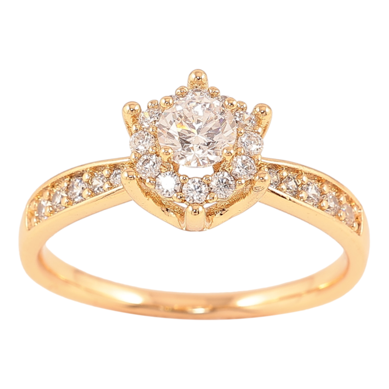 Каблучка Xuping Позолота 18K «Іскристість фото №13