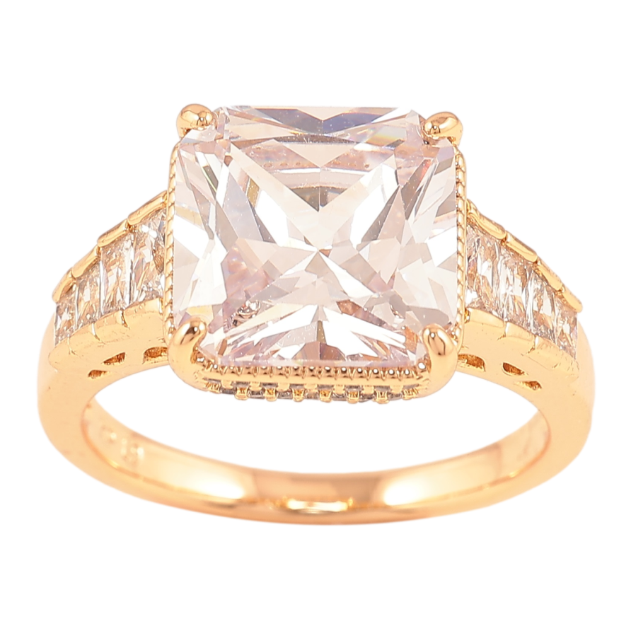 Кольцо Xuping Позолота 18K Фианит на шинке с цирконием фото №1