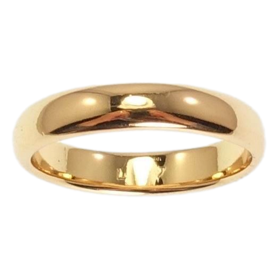 Каблучка Xuping Позолота 18K Обручка 4 мм фото №1