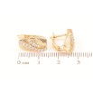 Серьги Xuping Позолота 18K английский замок Узор с цирконием фото №2