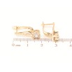 Серьги Xuping Позолота 18K английский замок Узор с цирконием фото №2