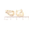 Серьги Xuping Позолота 18K английский замок Узор из дорожек циркония фото №2