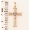 Кулон Xuping Позолота 18K Крест с цирконием для цепочки до 6мм фото №2 Кулон Xuping Позолота 18K Крест с цирконием для цепочки до 6мм фото №2