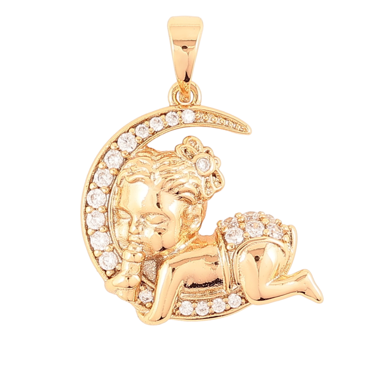 Кулон Xuping Позолота 18K «Солодкий сон» для ланцюжка до 5мм фото №8 Кулон Xuping Позолота 18K «Солодкий сон» для ланцюжка до 5мм фото №8