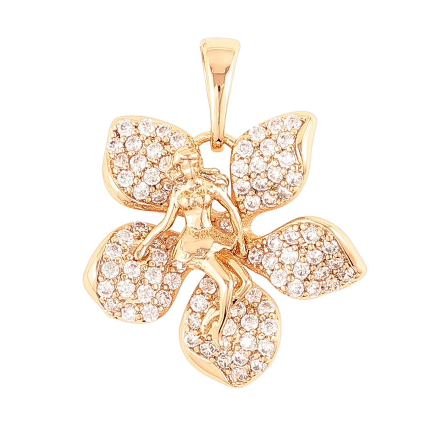 Кулон Xuping Позолота 18K «Дюймовочка» для ланцюжка до 6мм фото №1