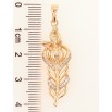 Кулон Xuping Позолота 18K «Перо з дівчиною» для ланцюжка до 5мм фото №2