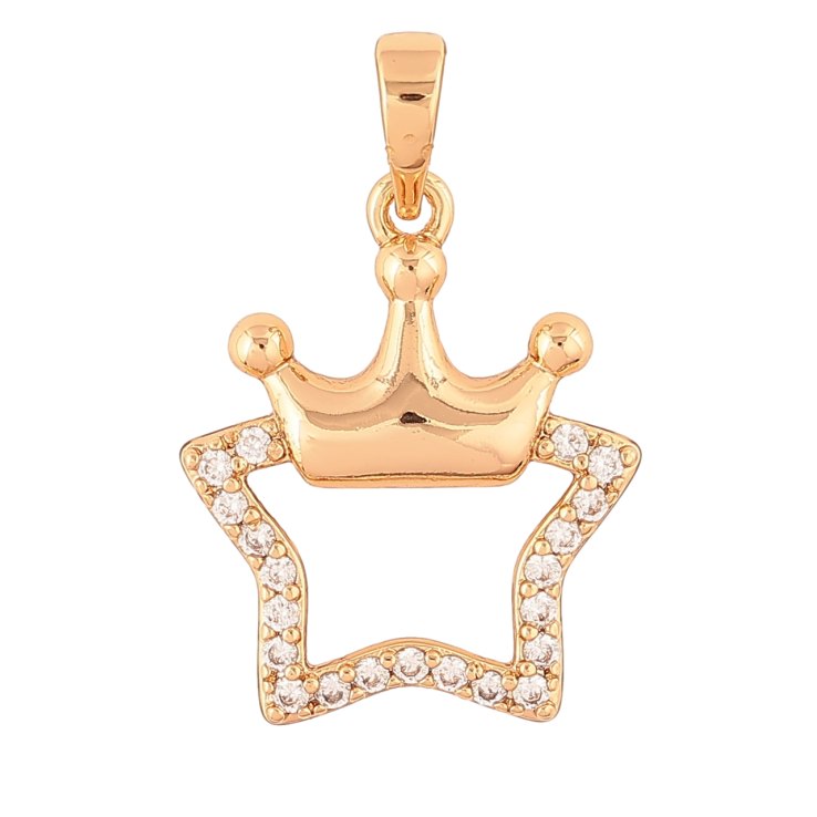 Кулон Xuping Позолота 18K «Сердечко з короною» для ланцюжка до 6мм фото №14