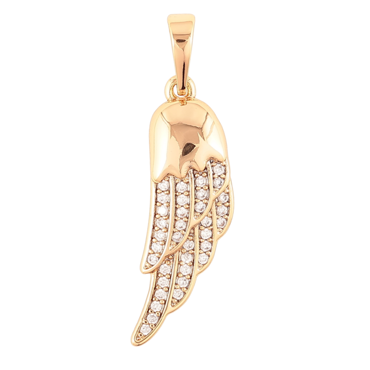 Кулон Xuping Позолота 18K «Крило з цирконієм» для ланцюжка до 6мм фото №12