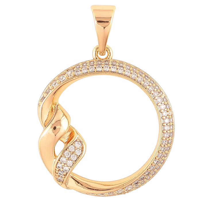 Кулон Xuping Позолота 18K «Декоративне кільце з інкрустацією цирконієм» для ланцюжка до 7мм фото №18