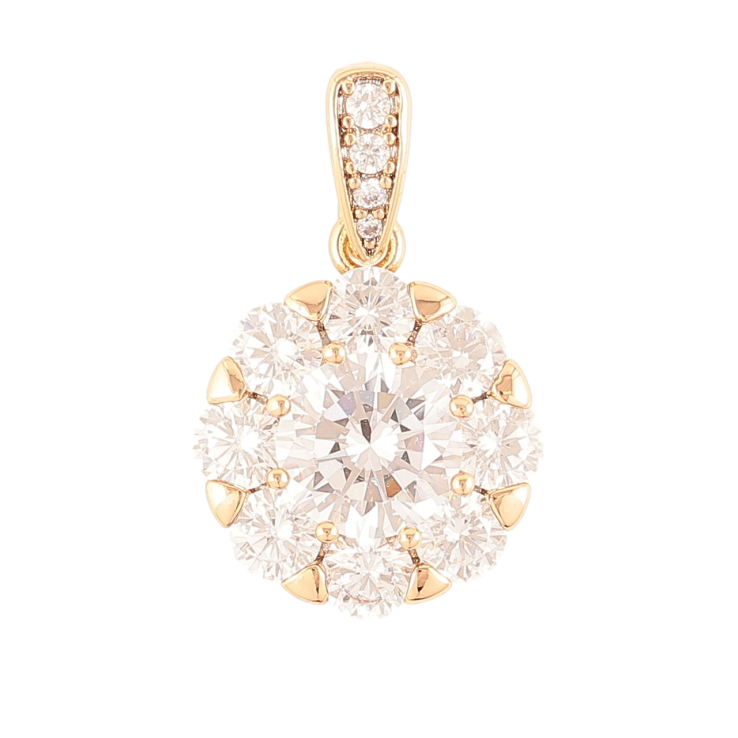 Кулон Xuping Позолота 18K Инкрустация цирконием для цепочки до 5мм фото №7