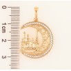 Кулон Xuping Позолота 18K «Ажурний півмісяць з мечеттю» для ланцюжка до 6мм фото №2