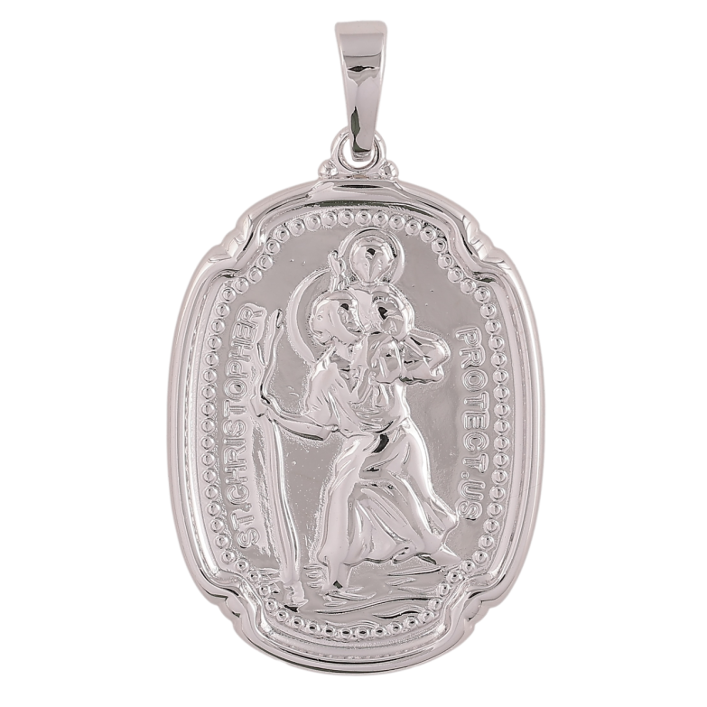 Кулон Xuping Родій «Ладанка Святий Захисник Христофор» для ланцюжка до 7мм фото №1