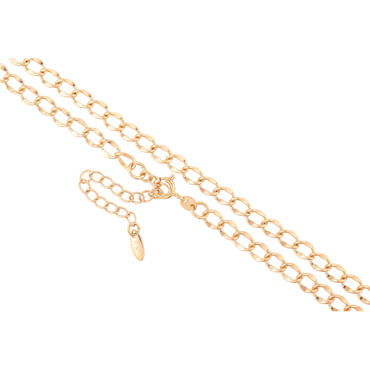 Ланцюжок Xuping Позолота 18K «Плетіння Панцирне декоративне» довжина 40-45см х 5мм фото №2